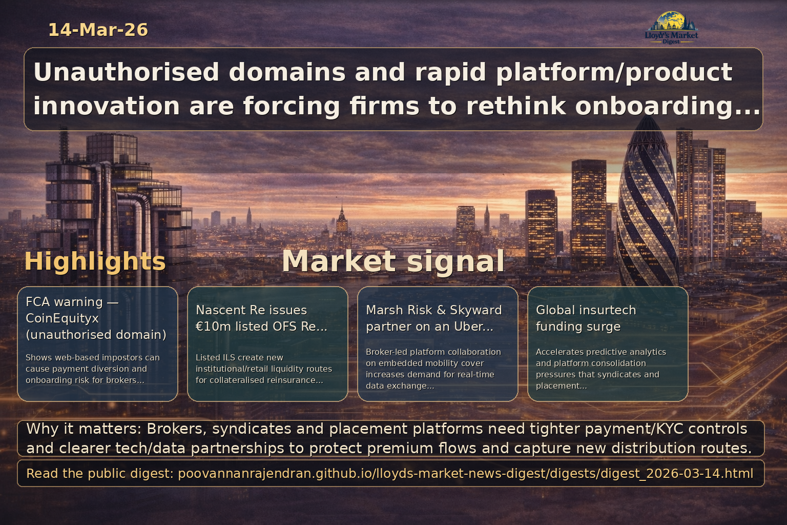 LinkedIn digest visual summary for 2026-03-14