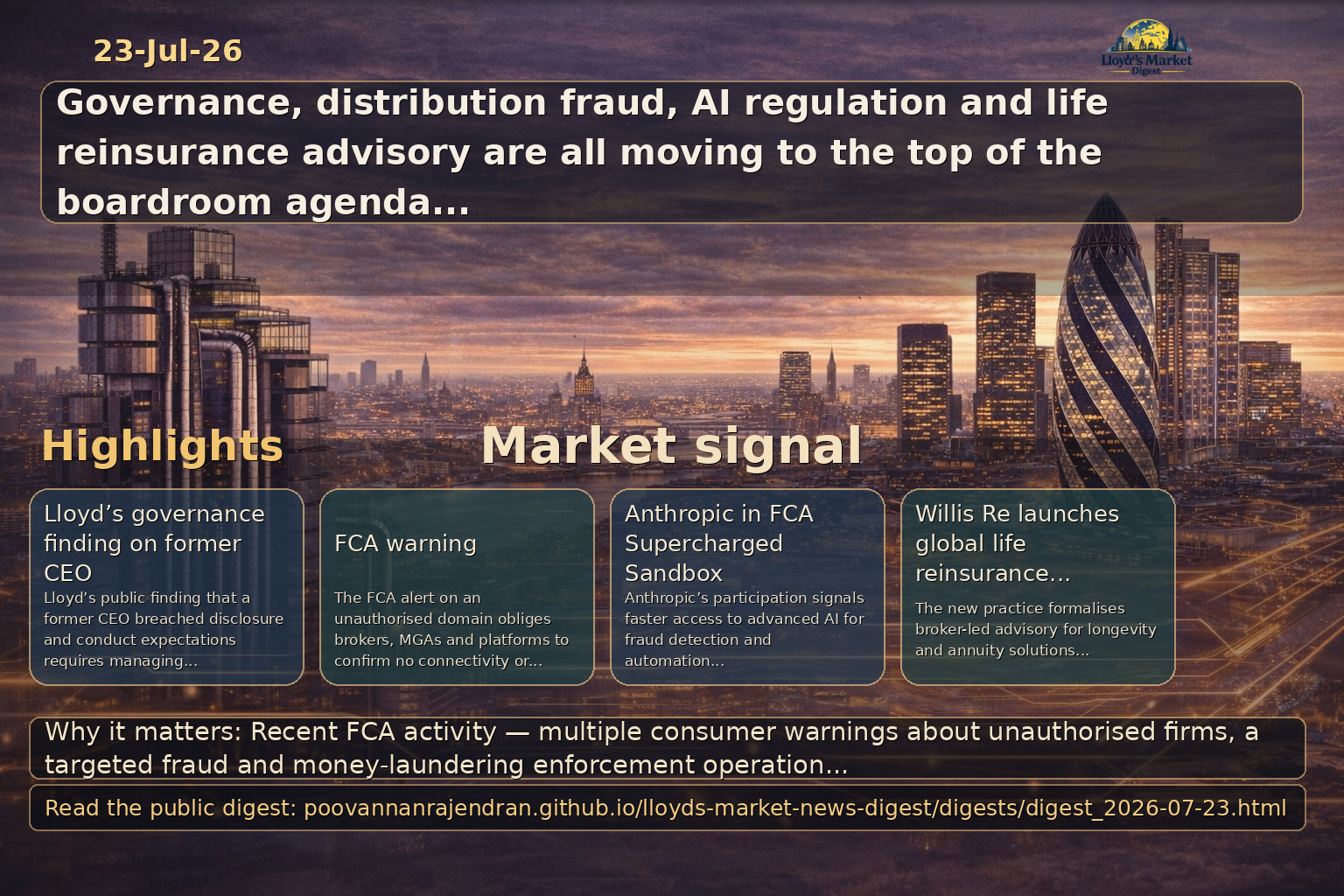 LinkedIn digest visual summary for 2026-07-23